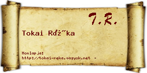 Tokai Réka névjegykártya
