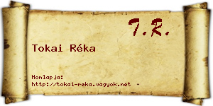 Tokai Réka névjegykártya